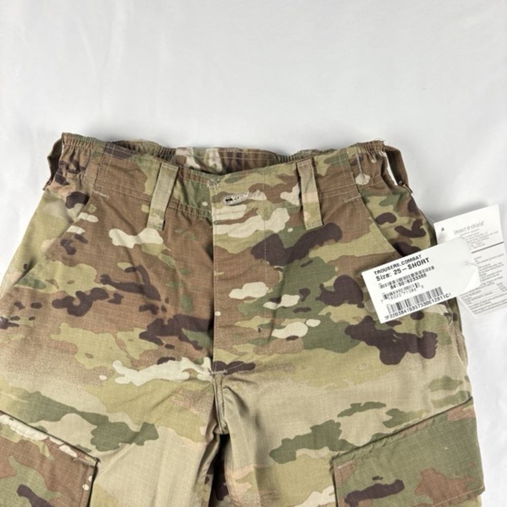 NWT Cargo Pants Women 25 Camouflage Military Fatigues Regular Short Outdoor - Picture 4 of 12